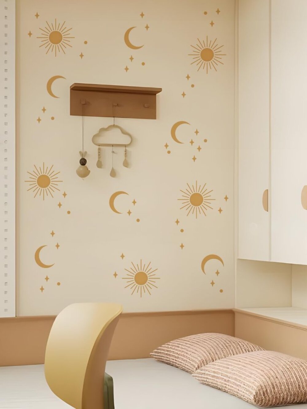 Boho Wall Stickers Girls Bedroom Removable Wall Decals Nursery Kids Room Decor V